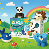 Kit à fabriquer Mes 6 animaux à protéger en Pâte à Modeler / Abeille, Baleine, Tortue, Panda, Hérisson & Elephant