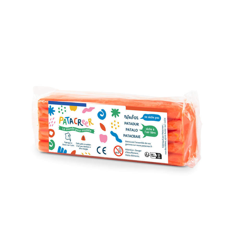 PATALEGE PAIN 250G Pâte à Modeler qui ne sèche pas - 12 couleurs disponibles