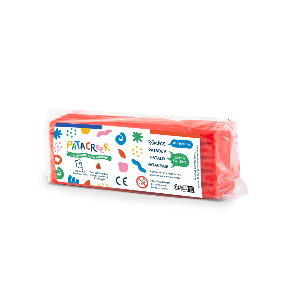 PATALEGE PAIN 250G Pâte à Modeler qui ne sèche pas - 12 couleurs disponibles