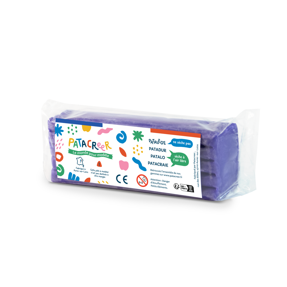 PATALEGE PAIN 250G Pâte à Modeler qui ne sèche pas - 12 couleurs disponibles