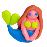 Kit à fabriquer Mes créatures fantastiques en Pâte à Modeler / Licorne, Dragon, Petite sirène