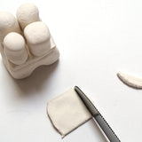 Boite Mes sculptures de 2X80G de Pâte à Modeler autodurcissante avec notice pour fabriquer tour